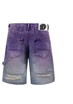 Distressed Denim Shorts