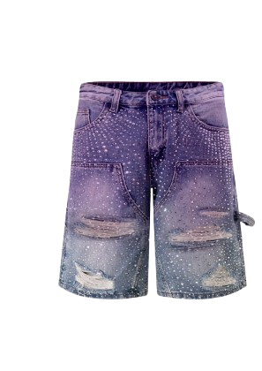 Distressed Denim Shorts